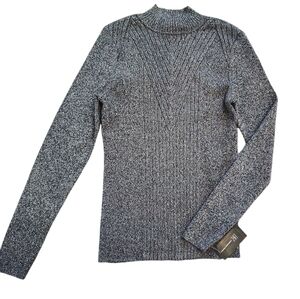 NWT Sparkle Ribbed Knit Sweater